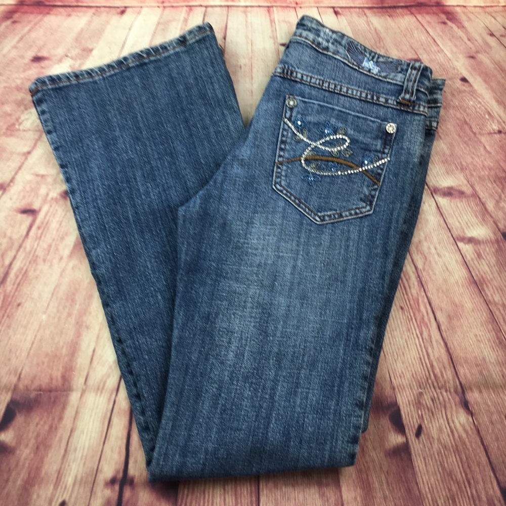 h&g rhinestone/embroilered rear pocket size 11